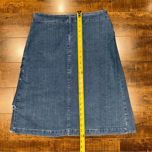 Vintage Denim Ruffle Skirt / Western / Festival. Yvonne Marie, size 10 - Picture 5 of 8